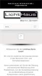 Mobile Screenshot of lichthaus.net